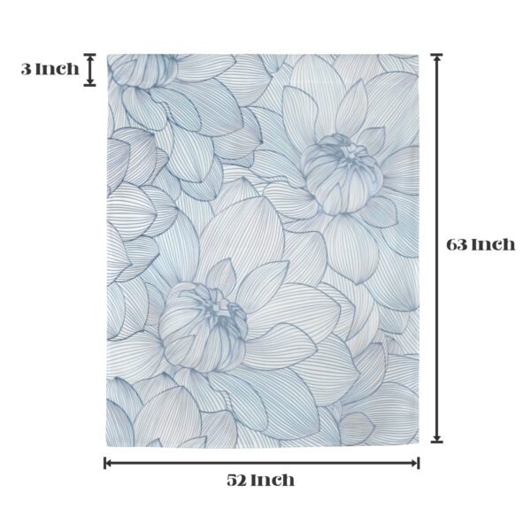 Blue Crocus – Large Window Curtains – Blackout Drapes 52×63 52x63 Curtains bedroom curtains 2