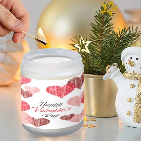 Scented Candle – Valentine’s Day Gift for Him or Her – Sketched Hearts Scented Candles aromatherapy candles 5