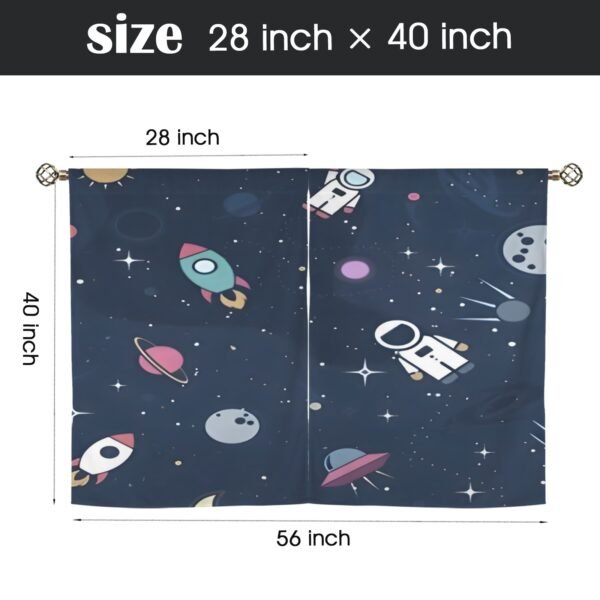 Space Officer – Window Curtains – Blackout Window Drapes 28×40 28x40 Curtains bedroom curtains 3