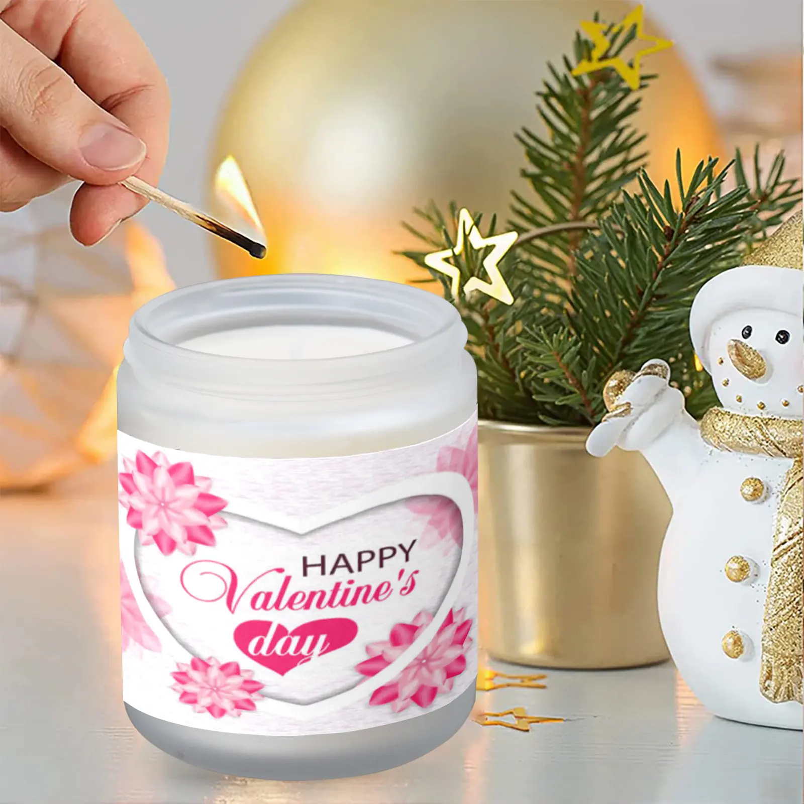 Scented Candle – Valentine’s Day Gift for Him or Her – Pinwheel Hearts Scented Candles aromatherapy candles 4