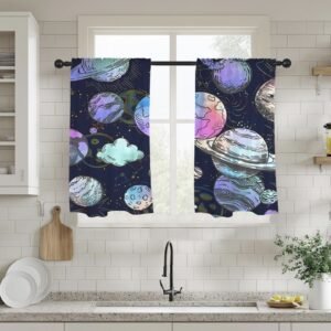 Pastel Universe – Window Curtains – Blackout Window Drapes 28×40 28x40 Curtains bedroom curtains