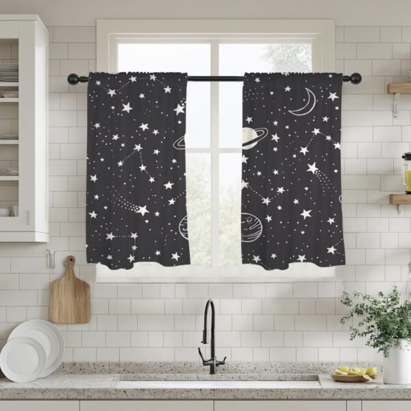 Dark Space – Window Curtains – Blackout Window Drapes 28×40 28x40 Curtains bedroom curtains