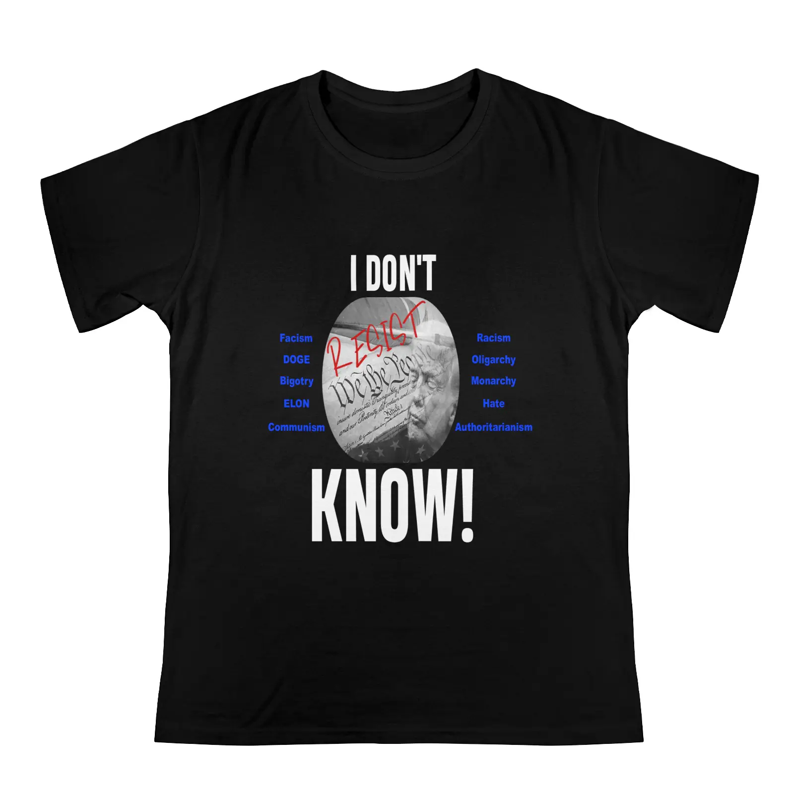 Black and Blue Unisex Donald Trump Resistance T-Shirt – Anti-Trump Protest Tee – We The People Resist – Free Shipping Clothing activism clothing 4