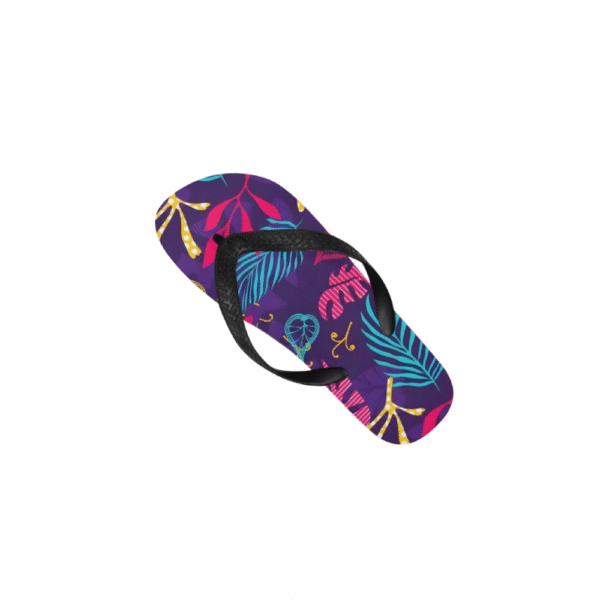 Unisex Flip Flops – Summer Beach Sandals – Fuchsia Splash Flip Flops Beach footwear 5