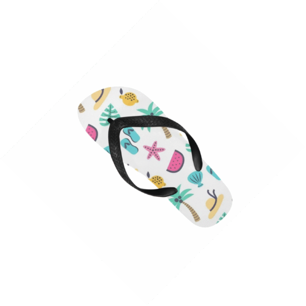 Unisex Flip Flops – Summer Beach Sandals – Pastel Palms Flip Flops Beach footwear 5
