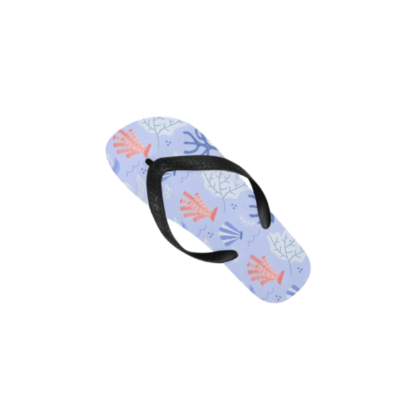 Unisex Flip Flops – Summer Beach Sandals – Blue Coral Flip Flops Beach footwear 5