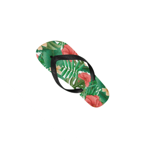 Unisex Flip Flops – Summer Beach Sandals – Red Eucalyptus Flip Flops Beach footwear 5