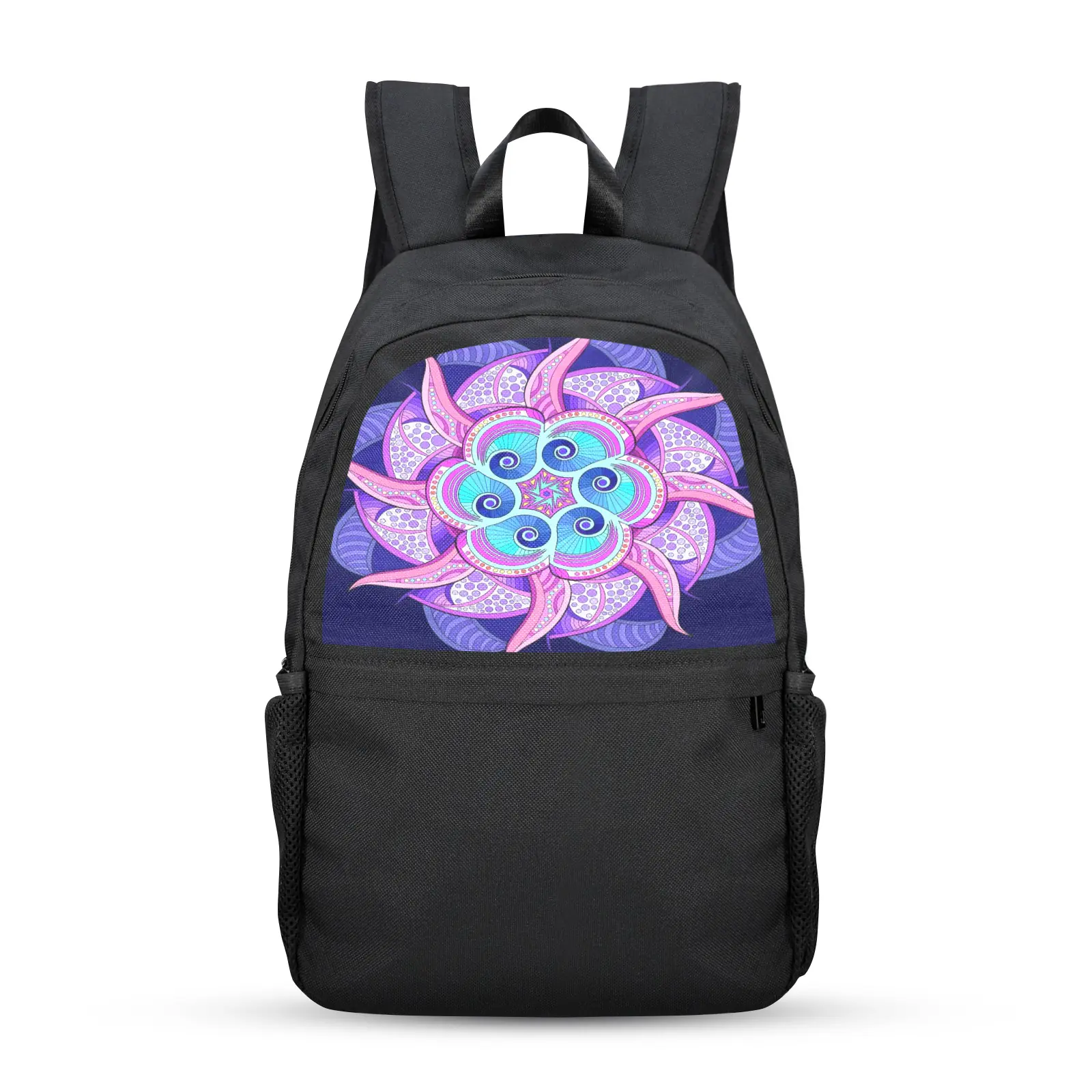 Back to School Backpack for Teens, College, Office – Laptop Compartment – Pastel Fractal Casual Backpack Bags/Backpacks back to school backpack
