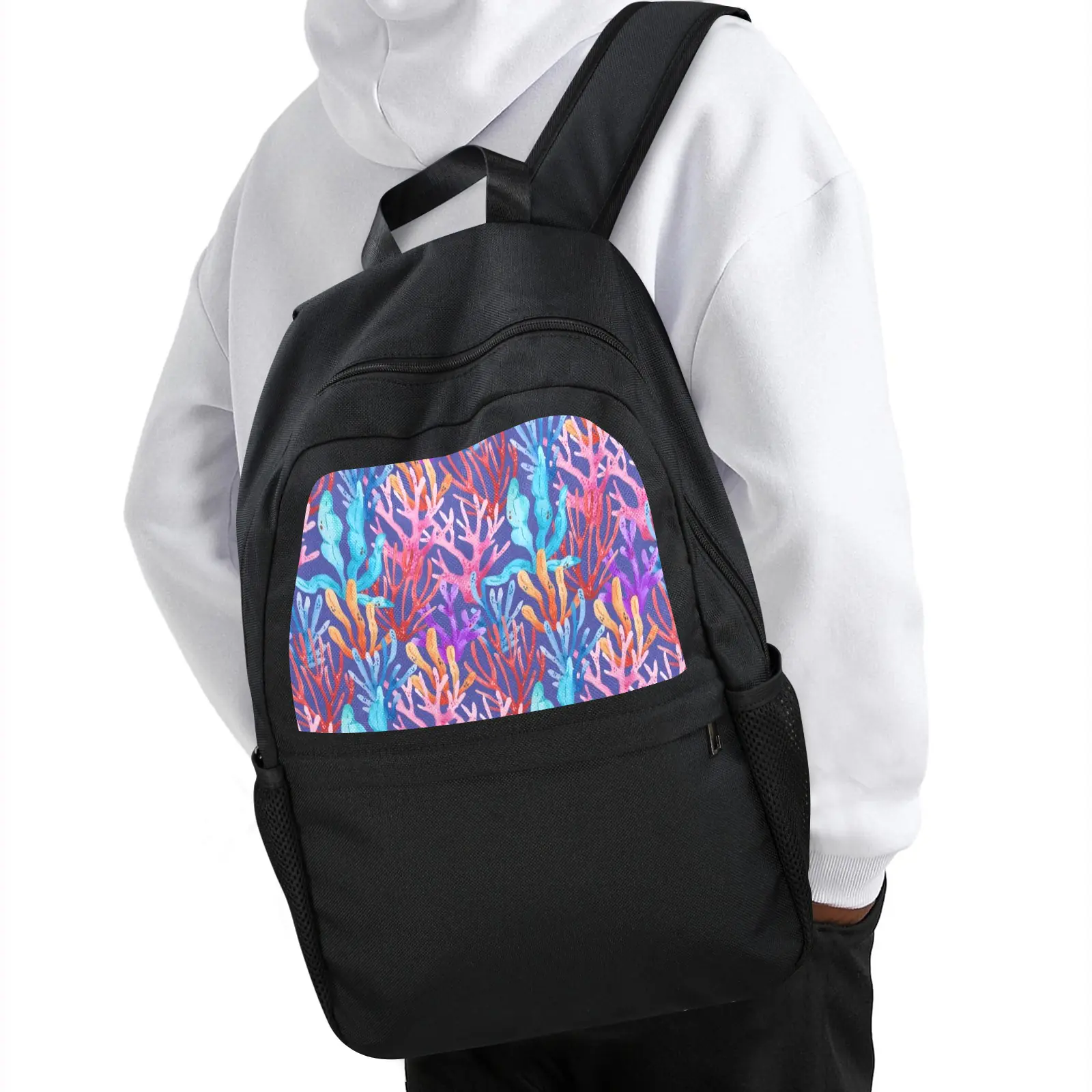 Back to School Backpack for Teens, College, Office – Laptop Compartment – Pastel Coral Casual Backpack Bags/Backpacks back to school backpack 4
