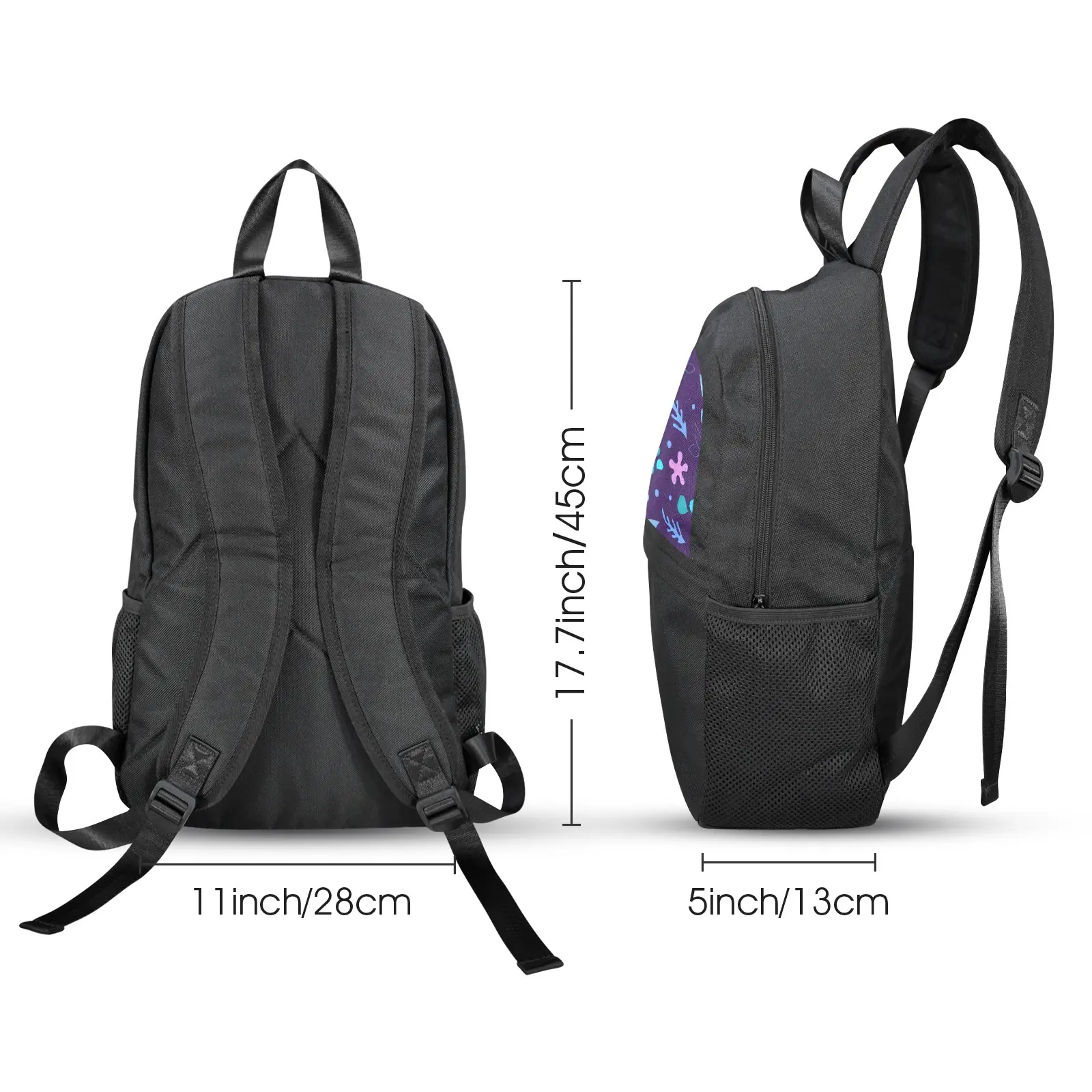 Back to School Backpack for Teens, College, Office – Laptop Compartment – Purple Stars Casual Backpack Bags/Backpacks back to school backpack 5