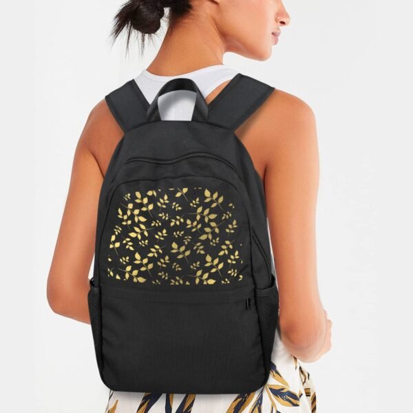 Back to School Backpack for Teens, College, Office – Laptop Compartment – Gold Leaf Casual Backpack Bags/Backpacks back to school backpack 3