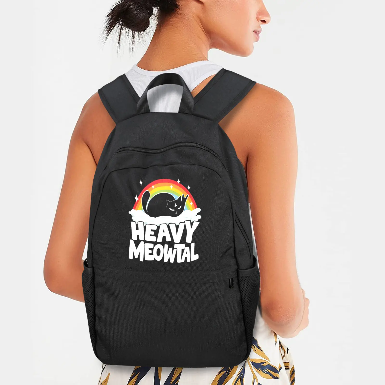 Back to School Backpack for Teens, College, Office – Laptop Compartment – Rainbow Rock Casual Backpack Bags/Backpacks back to school backpack 3
