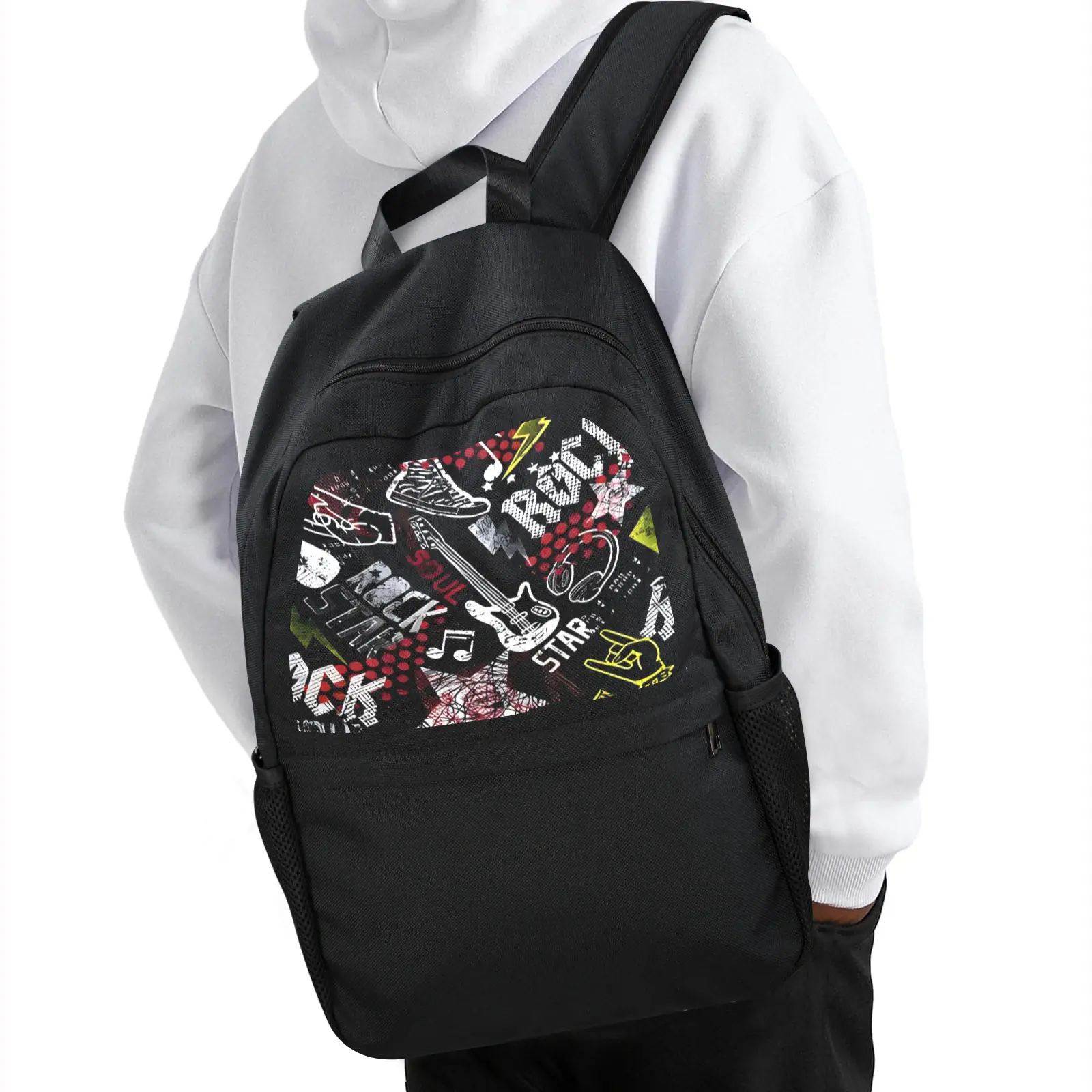 Back to School Backpack for Teens, College, Office – Laptop Compartment – Rock Star Casual Backpack Bags/Backpacks back to school backpack 4