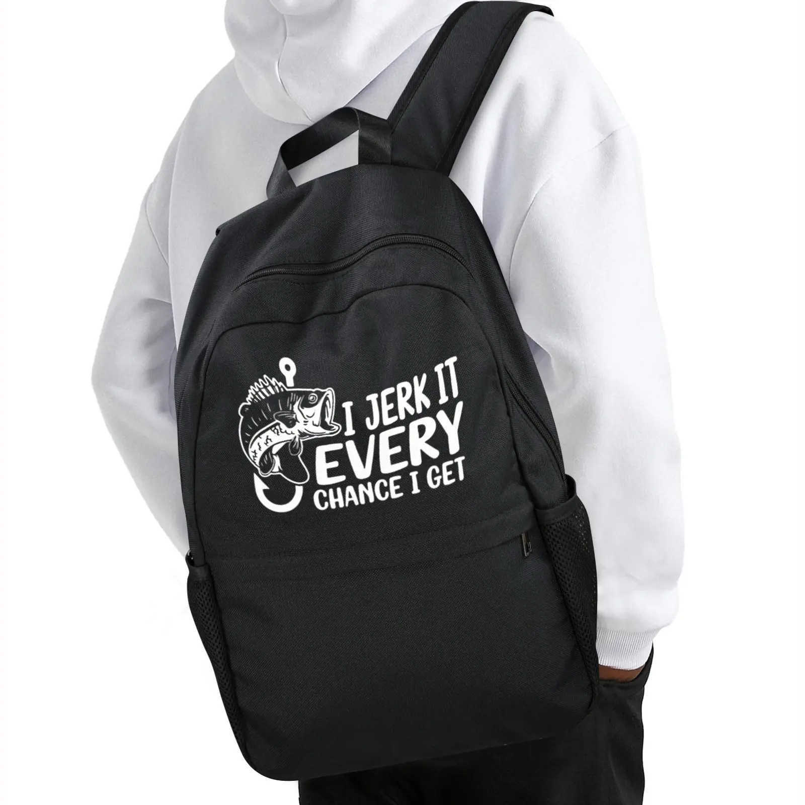 Back to School Backpack for Teens, College, Office – Laptop Compartment – Fishing Fan Casual Backpack Bags/Backpacks back to school backpack 4