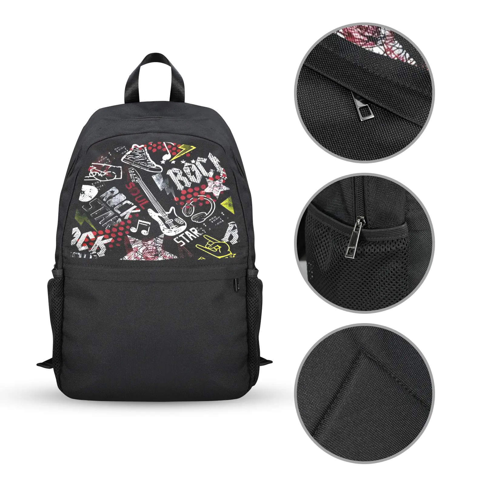 Back to School Backpack for Teens, College, Office – Laptop Compartment – Rock Star Casual Backpack Bags/Backpacks back to school backpack 2