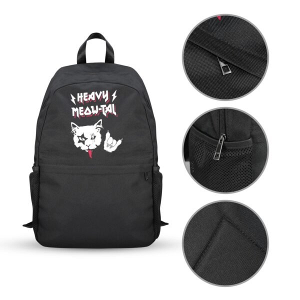 Back to School Backpack for Teens, College, Office – Laptop Compartment – Metal Cat Casual Backpack Bags/Backpacks back to school backpack 2