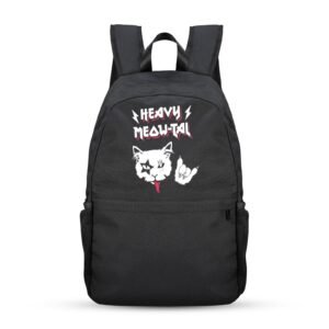 Back to School Backpack for Teens, College, Office – Laptop Compartment – Metal Cat Casual Backpack Bags/Backpacks back to school backpack