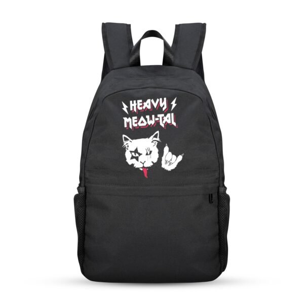 Back to School Backpack for Teens, College, Office – Laptop Compartment – Metal Cat Casual Backpack Bags/Backpacks back to school backpack