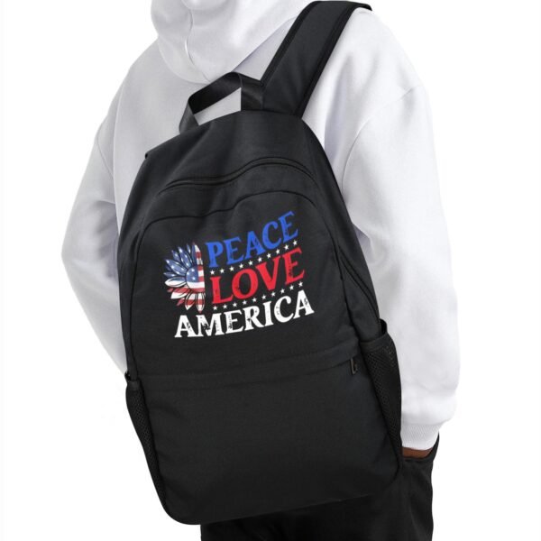 Back to School Backpack for Teens, College, Office – Laptop Compartment – Peace America Casual Backpack Bags/Backpacks back to school backpack 4