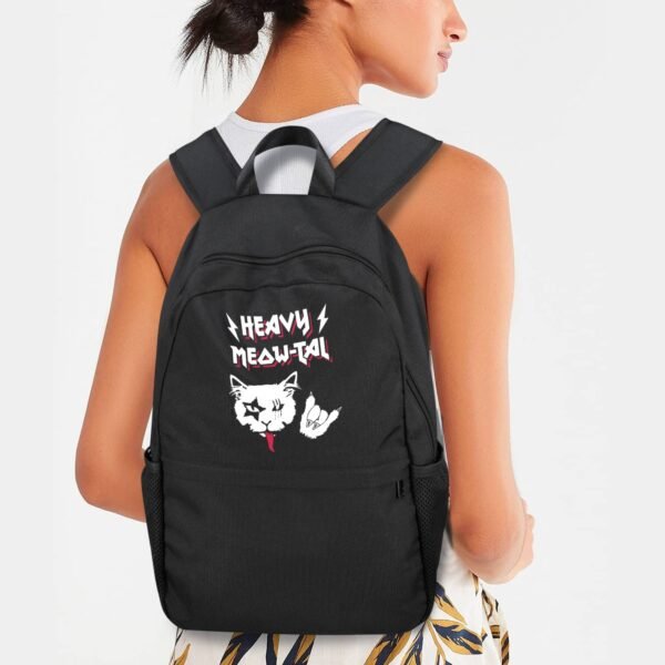 Back to School Backpack for Teens, College, Office – Laptop Compartment – Metal Cat Casual Backpack Bags/Backpacks back to school backpack 3
