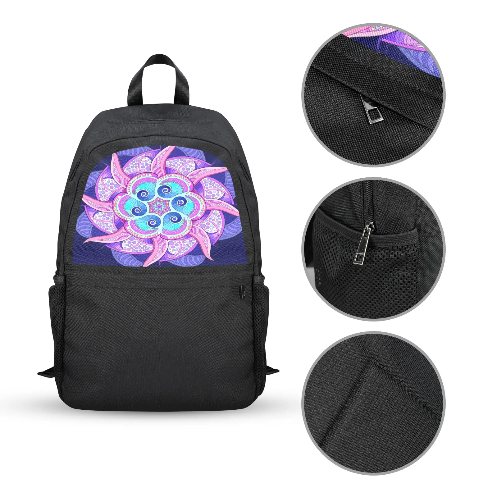 Back to School Backpack for Teens, College, Office – Laptop Compartment – Pastel Fractal Casual Backpack Bags/Backpacks back to school backpack 2