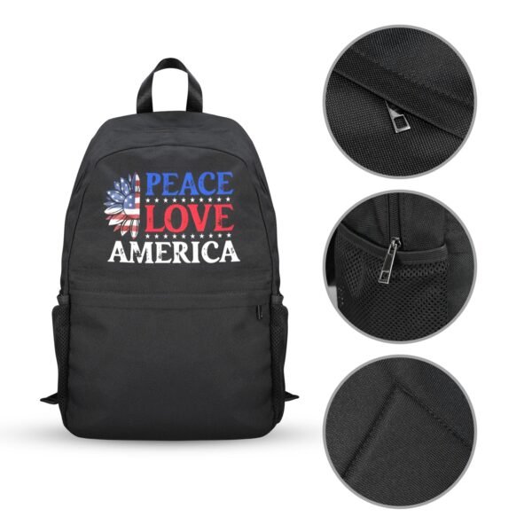 Back to School Backpack for Teens, College, Office – Laptop Compartment – Peace America Casual Backpack Bags/Backpacks back to school backpack 2