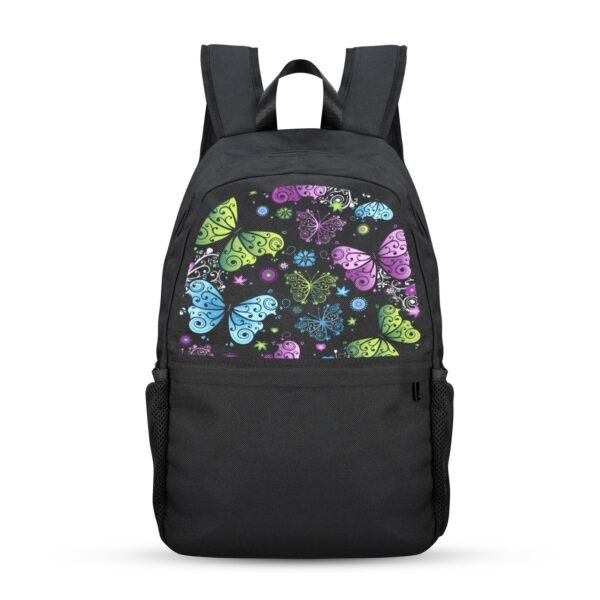 Back to School Backpack for Teens, College, Office – Laptop Compartment – Butterfly Night Casual Backpack Bags/Backpacks back to school backpack