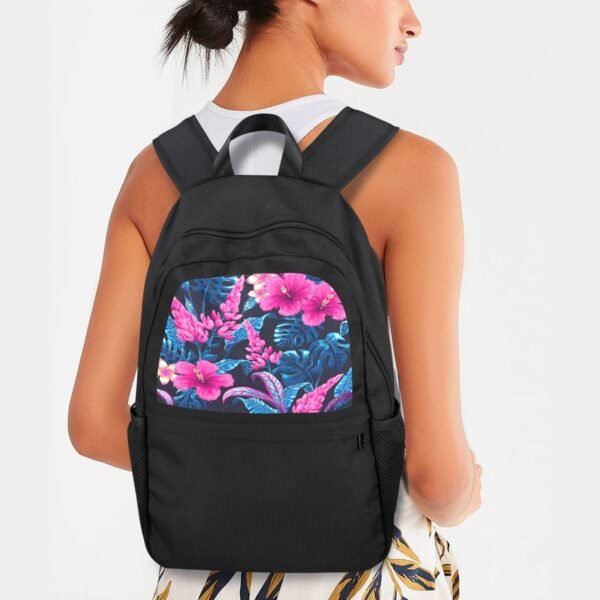Back to School Backpack for Teens, College, Office – Laptop Compartment – Hibiscus Casual Backpack Bags/Backpacks back to school backpack 3