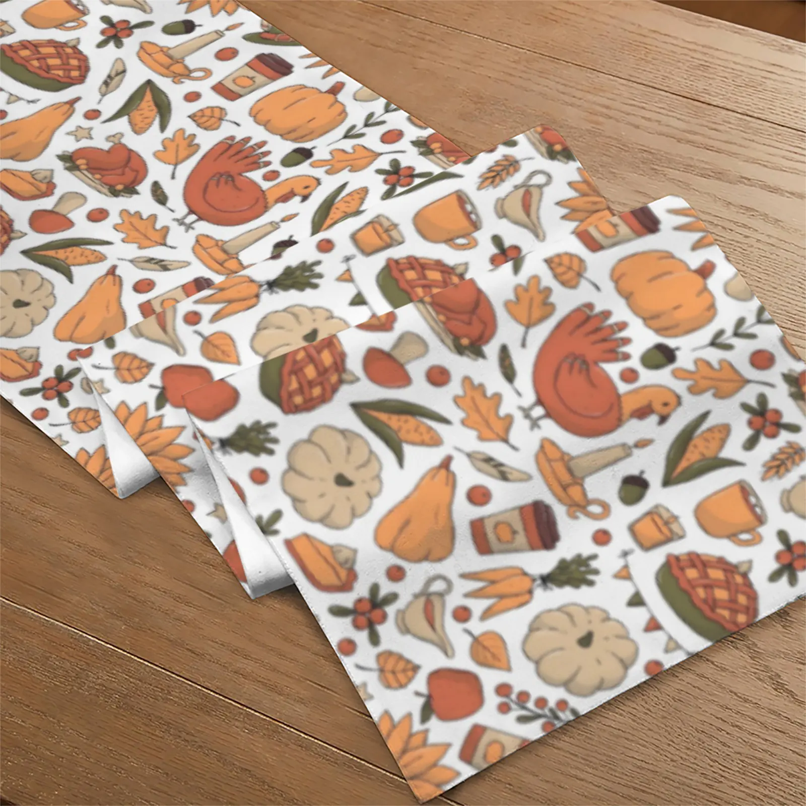 Turkey Pie | Thanksgiving Table Runner 72×13 – 100% Polyester, Rustic Fall Harvest Dining Decor, Machine Washable Holiday Table Decoration Table Runners 72x13 table runner 4