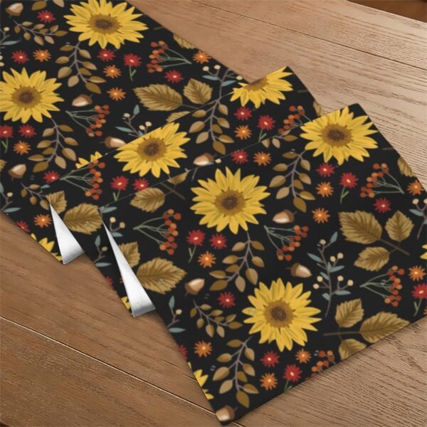Painted Sunflowers | Thanksgiving Table Runner 48×13 – 100% Polyester, Rustic Fall Harvest Dining Decor, Machine Washable Holiday Table Decoration Gifts/Party/Celebration 48x13 table runner 5