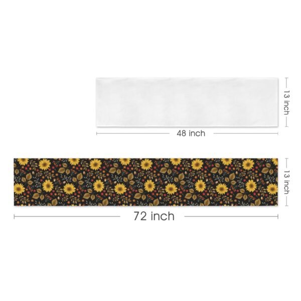 Painted Sunflowers | Thanksgiving Table Runner 72×13 – 100% Polyester, Rustic Fall Harvest Dining Decor, Machine Washable Holiday Table Decoration Gifts/Party/Celebration 72x13 table runner 2
