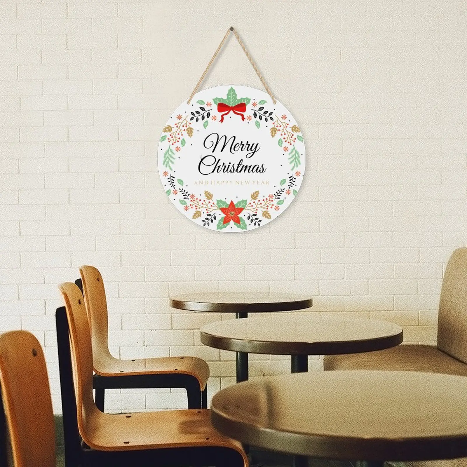 Christmas New Years – Acrylic Christmas Ornament 8×8 Circle Ornaments Acrylic Holiday Keepsake 2
