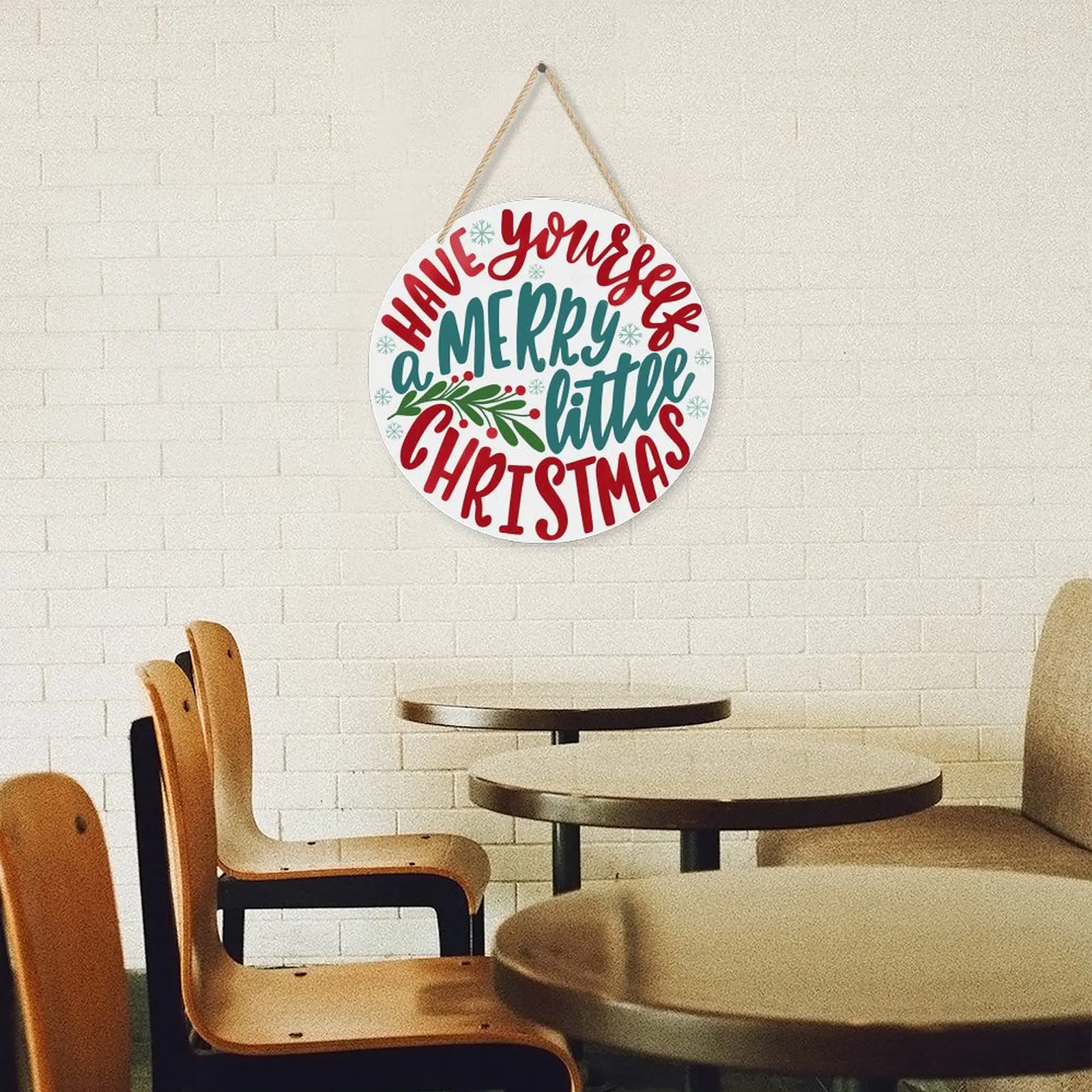 Merry Little – Acrylic Christmas Ornament 8×8 Circle Ornaments Acrylic Holiday Keepsake 2