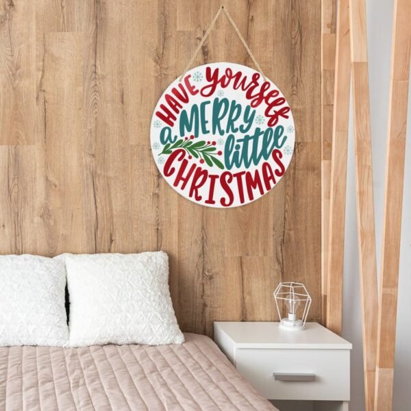 Merry Little – Acrylic Christmas Ornament 8×8 Circle Ornaments Acrylic Holiday Keepsake 8