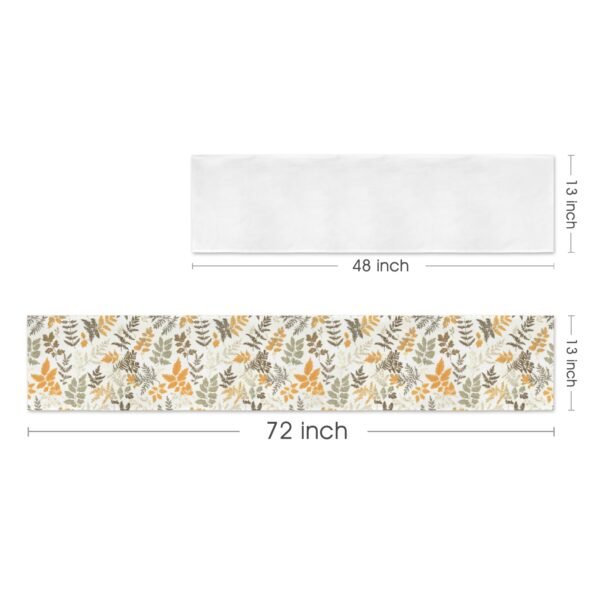 Fall Ferns | Thanksgiving Table Runner 72×13 – 100% Polyester, Rustic Fall Harvest Dining Decor, Machine Washable Holiday Table Decoration Gifts/Party/Celebration 72x13 table runner 2