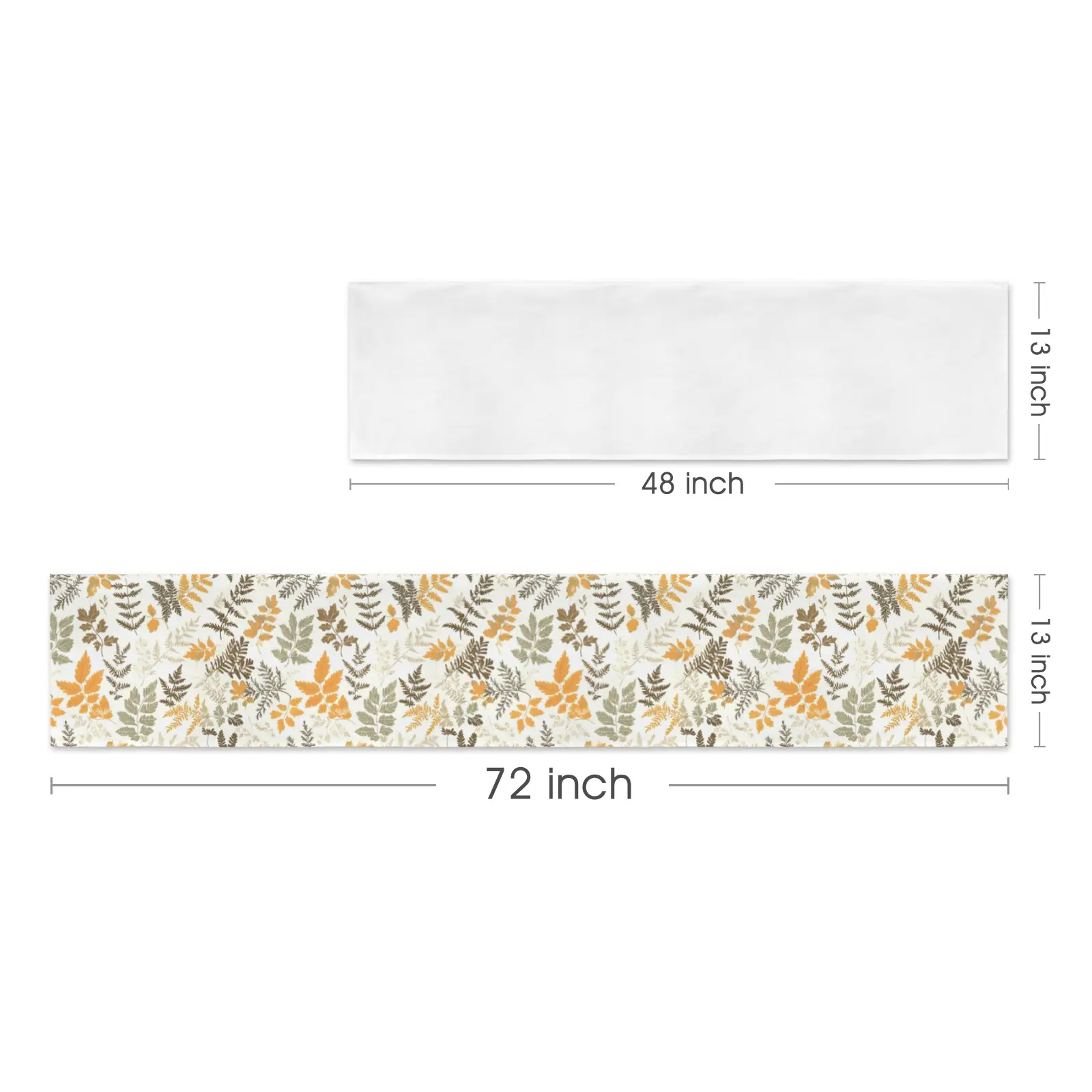 Fall Ferns | Thanksgiving Table Runner 72×13 – 100% Polyester, Rustic Fall Harvest Dining Decor, Machine Washable Holiday Table Decoration Gifts/Party/Celebration 72x13 table runner 2