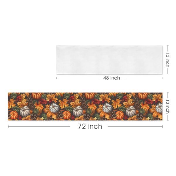 Pinecones | Thanksgiving Table Runner 72×13 – 100% Polyester, Rustic Fall Harvest Dining Decor, Machine Washable Holiday Table Decoration Gifts/Party/Celebration 72x13 table runner 6