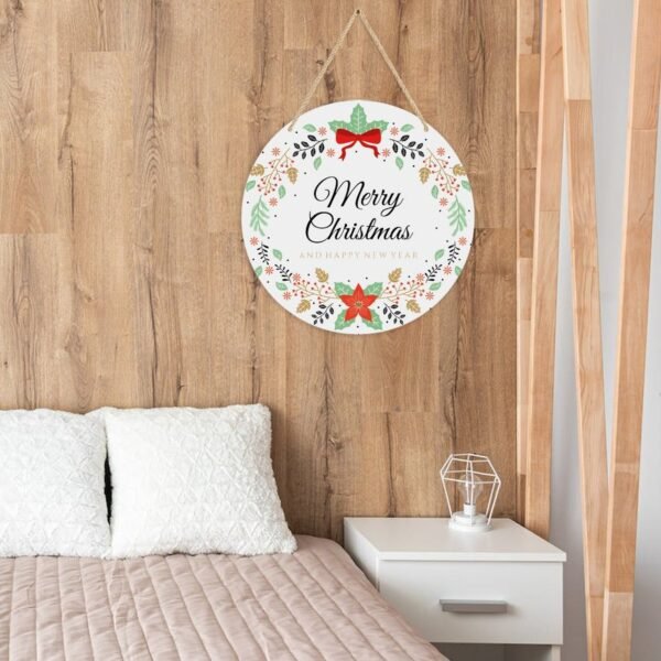 Christmas New Years – Acrylic Christmas Ornament 8×8 Circle Ornaments Acrylic Holiday Keepsake 6