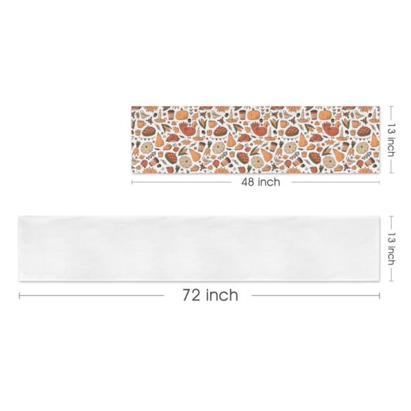 Turkey Pie | Thanksgiving Table Runner 48×13 – 100% Polyester, Rustic Fall Harvest Dining Decor, Machine Washable Holiday Table Decoration Gifts/Party/Celebration 48x13 table runner 2