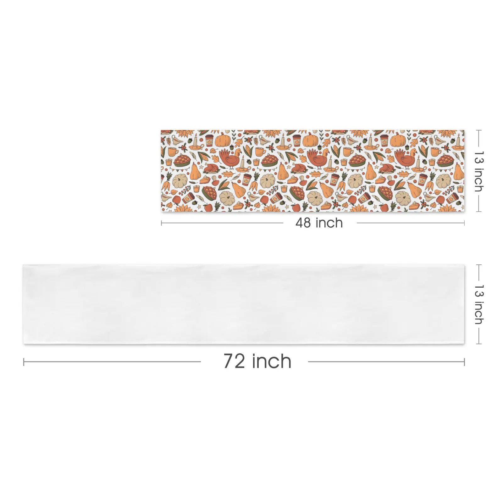Turkey Pie | Thanksgiving Table Runner 48×13 – 100% Polyester, Rustic Fall Harvest Dining Decor, Machine Washable Holiday Table Decoration Gifts/Party/Celebration 48x13 table runner 2 Turkey Pie | Thanksgiving Table Runner 48×13 – 100% Polyester, Rustic Fall Harvest Dining Decor, Machine Washable Holiday Table Decoration Gifts/Party/Celebration 48x13 table runner 2