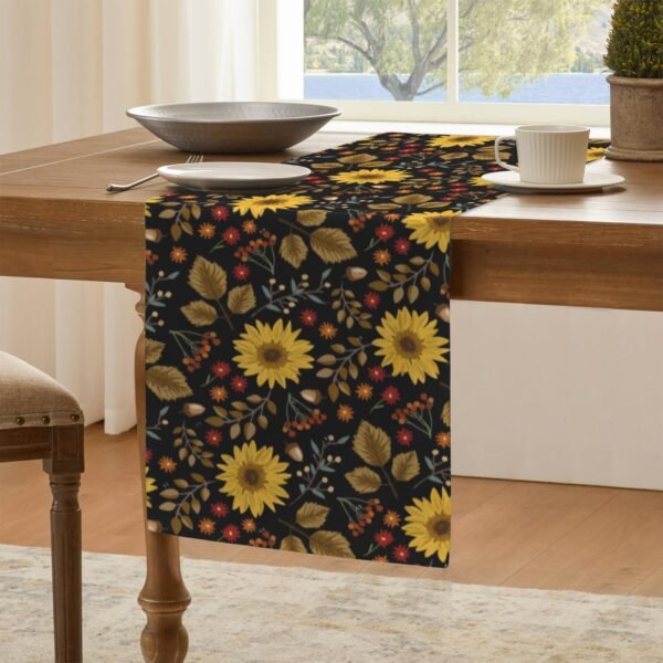Painted Sunflowers | Thanksgiving Table Runner 48×13 – 100% Polyester, Rustic Fall Harvest Dining Decor, Machine Washable Holiday Table Decoration Gifts/Party/Celebration 48x13 table runner 6