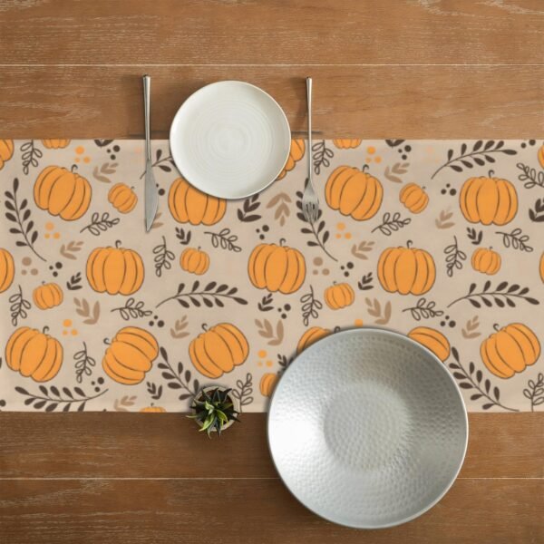 Pumpkin Wheat | Thanksgiving Table Runner 72×13 – 100% Polyester, Rustic Fall Harvest Dining Decor, Machine Washable Holiday Table Decoration Gifts/Party/Celebration 72x13 table runner 6