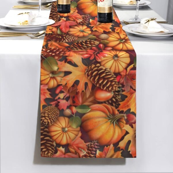 Maple | Thanksgiving Table Runner 72×13 – 100% Polyester, Rustic Fall Harvest Dining Decor, Machine Washable Holiday Table Decoration Table Runners 72x13 table runner 5