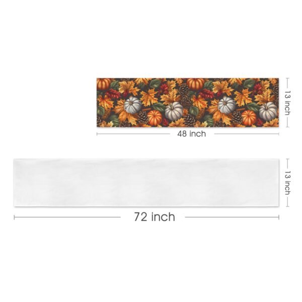 Pinecones | Thanksgiving Table Runner 48×13 – 100% Polyester, Rustic Fall Harvest Dining Decor, Machine Washable Holiday Table Decoration Gifts/Party/Celebration 48x13 table runner 2