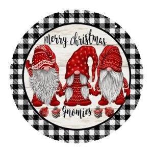 Gnomies – Acrylic Christmas Ornament 8×8 Circle Ornaments Acrylic Holiday Keepsake