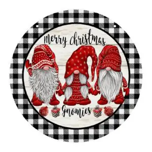 Gnomies – Acrylic Christmas Ornament 8×8 Circle Ornaments Acrylic Holiday Keepsake Gnomies – Acrylic Christmas Ornament 8×8 Circle Ornaments Acrylic Holiday Keepsake