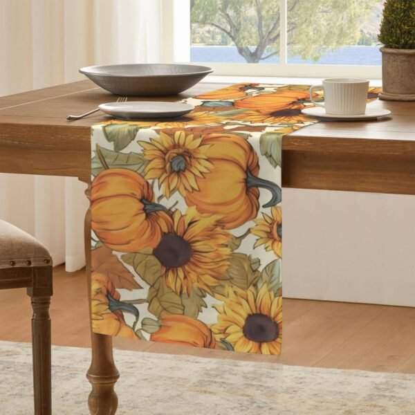 Brown Eyed Susan | Thanksgiving Table Runner 48×13 – 100% Polyester, Rustic Fall Harvest Dining Decor, Machine Washable Holiday Table Decoration Gifts/Party/Celebration 48x13 table runner 6