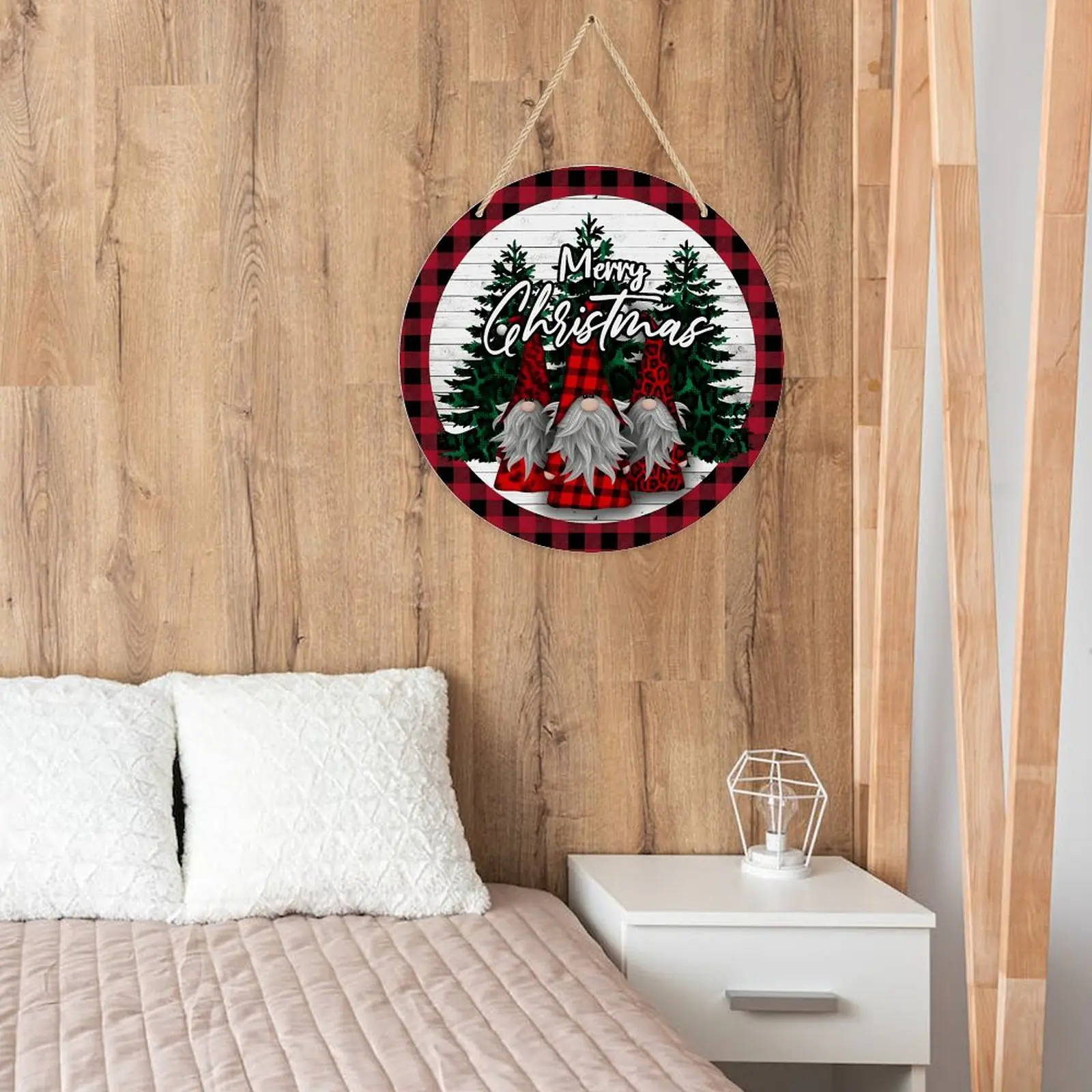Gnome Family Christmas – Acrylic Christmas Ornament 8×8 Circle Ornaments Acrylic Holiday Keepsake 5