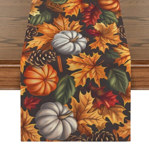 Pinecones | Thanksgiving Table Runner 48×13 – 100% Polyester, Rustic Fall Harvest Dining Decor, Machine Washable Holiday Table Decoration Gifts/Party/Celebration 48x13 table runner