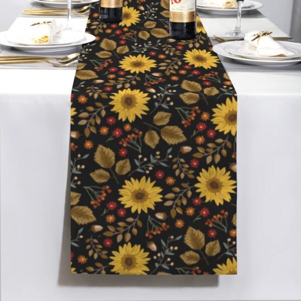 Painted Sunflowers | Thanksgiving Table Runner 72×13 – 100% Polyester, Rustic Fall Harvest Dining Decor, Machine Washable Holiday Table Decoration Gifts/Party/Celebration 72x13 table runner